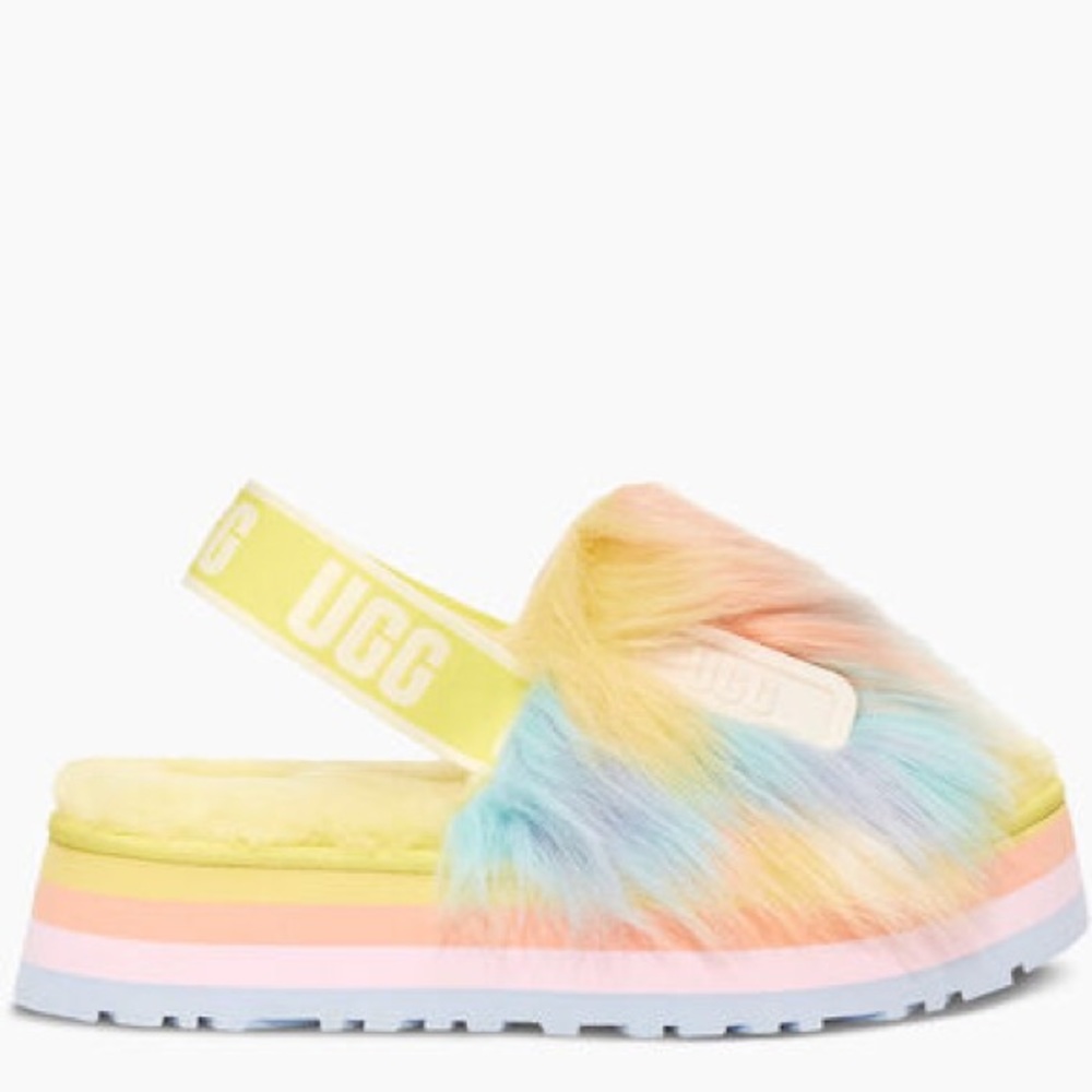 NWOB UGG DISCO TIE DYE SLIDE SLIPPERS - Picture 2 of 7